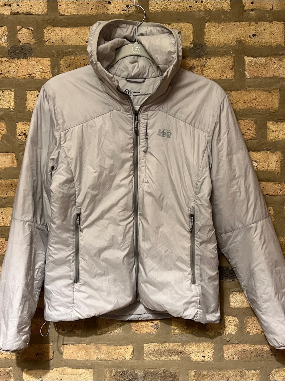 REI Women's Light Grey Jacket; Medium